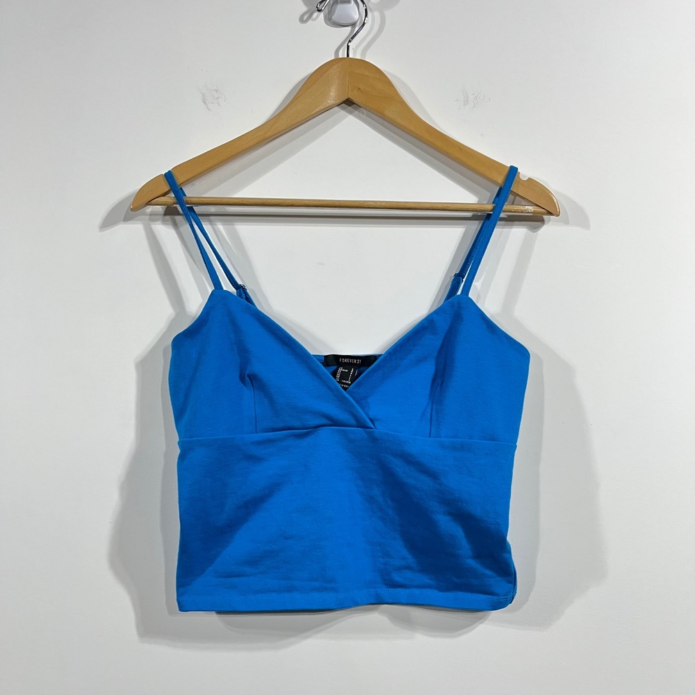 Forever 21 Babydoll Y2K Womens Large Cropped Cami‎ Top Coquette Concert Boho
